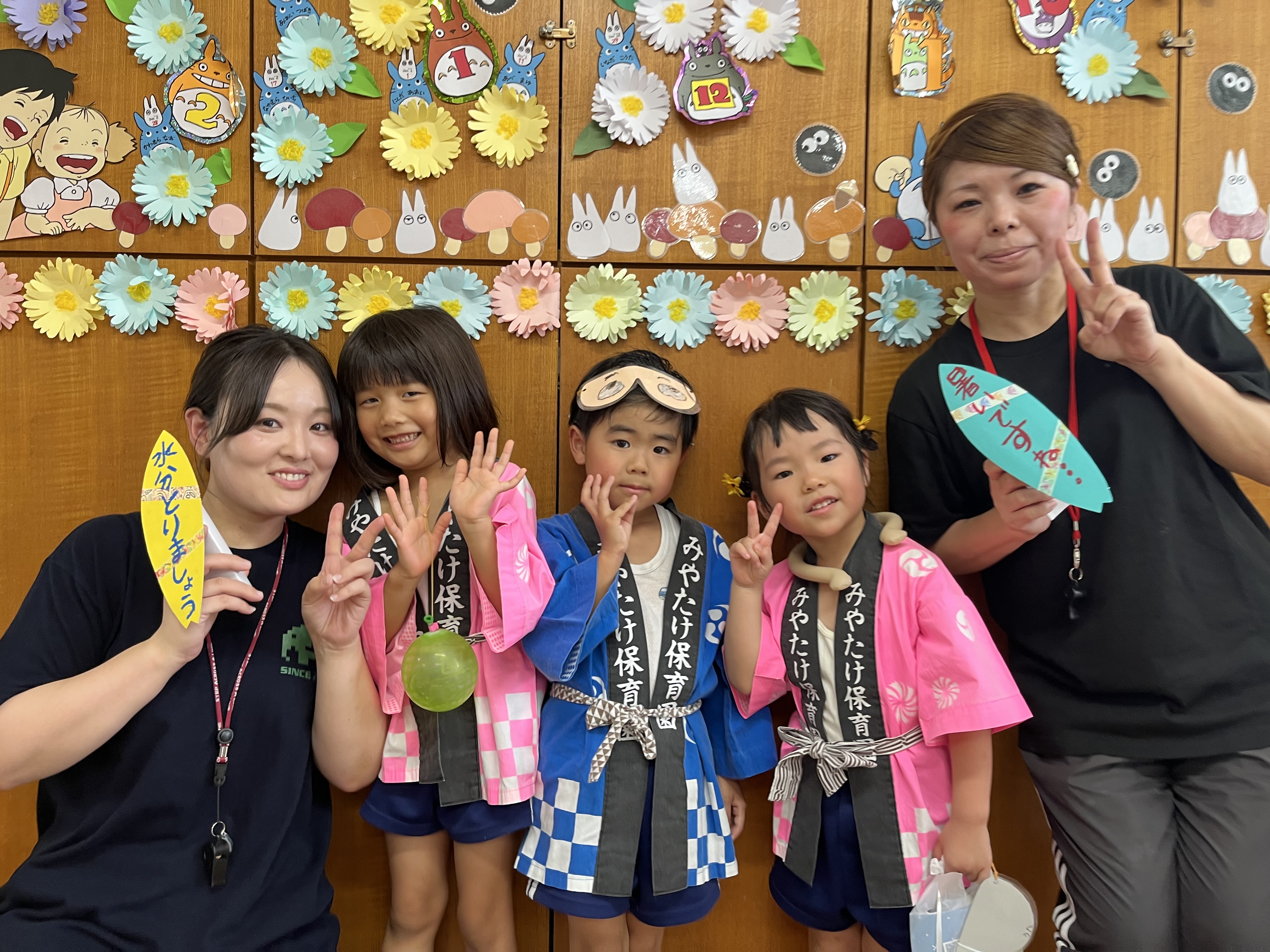 夏祭り　先生と